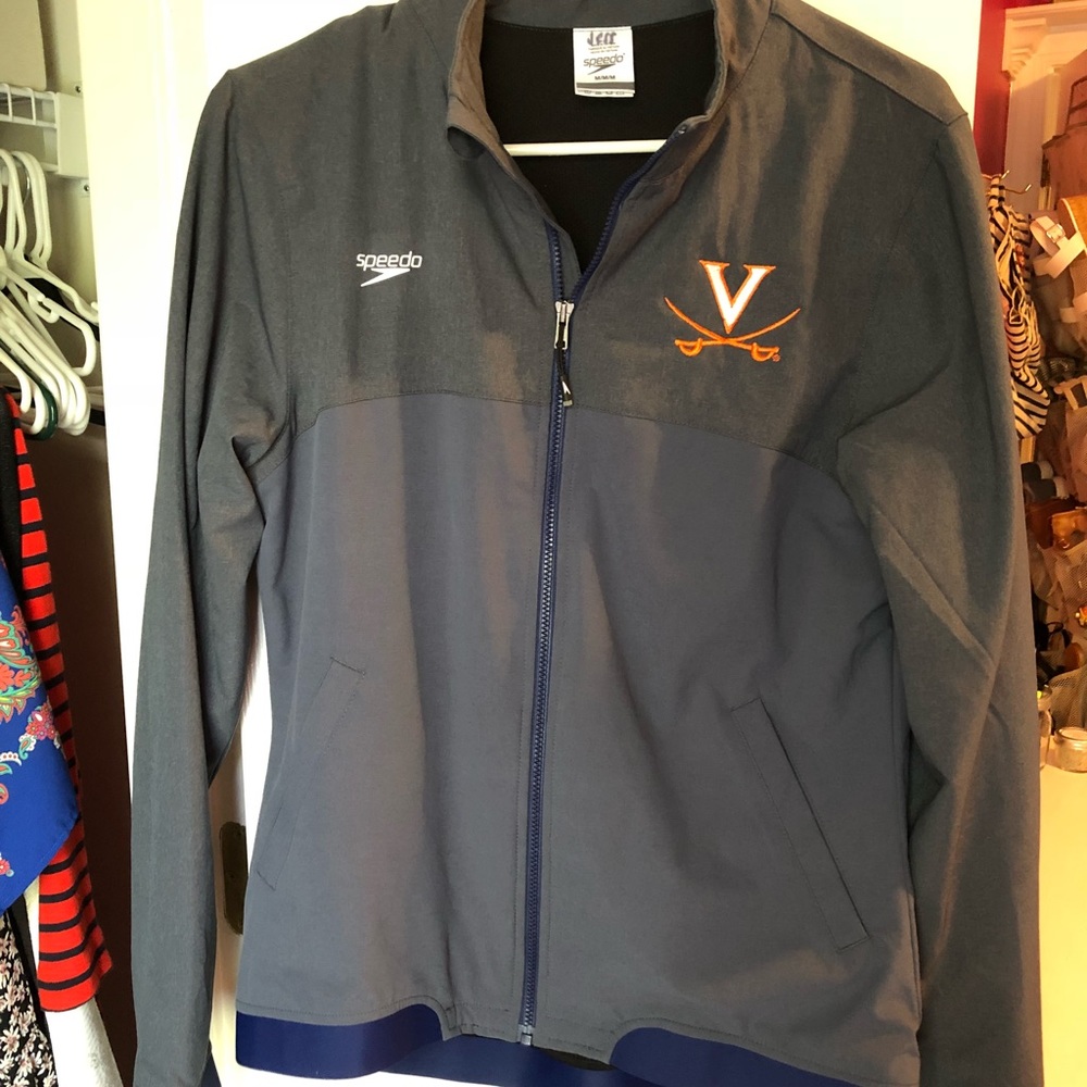 UVA Speedo warm up jacket size M
